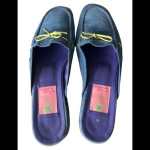 Lilly Pulitzer suede mules, sz 7 M